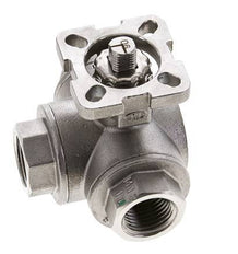 Válvula de bola de acero inoxidable de 3 vías y puerto en L G1/2'' ISO-Top 63bar - BL3SA
