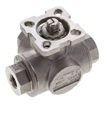 Válvula de bola de acero inoxidable de 3 vías G1/4'' puerto en L ISO-Top 63bar - BL3SA