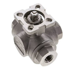 Válvula de bola de acero inoxidable de 3 vías G1/4'' puerto en L ISO-Top 63bar - BL3SA