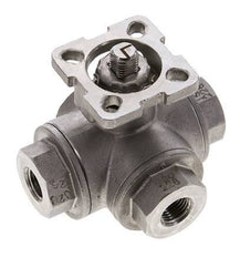 Válvula de bola de acero inoxidable de 3 vías G1/4'' puerto en L ISO-Top 63bar - BL3SA