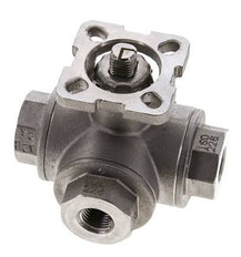 Válvula de bola de acero inoxidable de 3 vías G1/4'' puerto en L ISO-Top 63bar - BL3SA