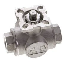 Válvula de bola de acero inoxidable de 3 vías y puerto en T G3/8'' ISO-Top 63bar - BL3SA