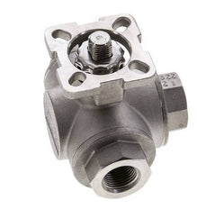 Válvula de bola de acero inoxidable de 3 vías y puerto en T G3/8'' ISO-Top 63bar - BL3SA