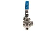 G 3/8 Pulgada Válvula De Bola De Acero Inoxidable De 3 Vías L-Port