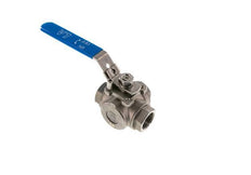 G 1 Pulgada Válvula De Bola De Acero Inoxidable De 3 Vías En L