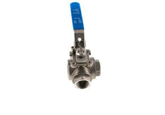 G 1 Pulgada Válvula De Bola De Acero Inoxidable De 3 Vías En L