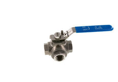 G 1 Pulgada Válvula De Bola De Acero Inoxidable De 3 Vías En L