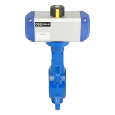 Válvula de mariposa neumática tipo wafer DN65 (2-1/2 pulgadas) GGG40-Acero inoxidable-EPDM Doble efecto - BFLW