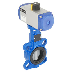 Válvula de mariposa neumática tipo wafer DN65 (2-1/2 pulgadas) GG25-Acero inoxidable-EPDM Doble efecto - BFLW