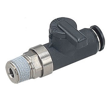 Válvula de bola recta de 2 vías R1/8" - 4mm Serie 10