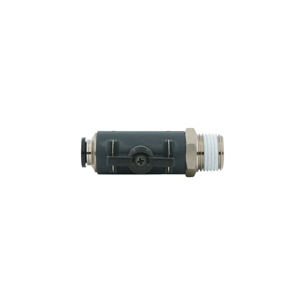 válvula de bola de 2 vías recta de 10mm - R1/2" Serie 60