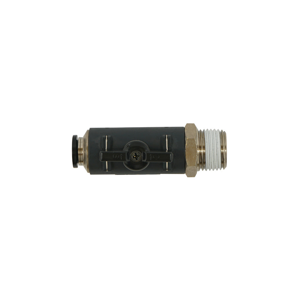 válvula de bola de 2 vías recta de 10mm - R1/4" Serie 60