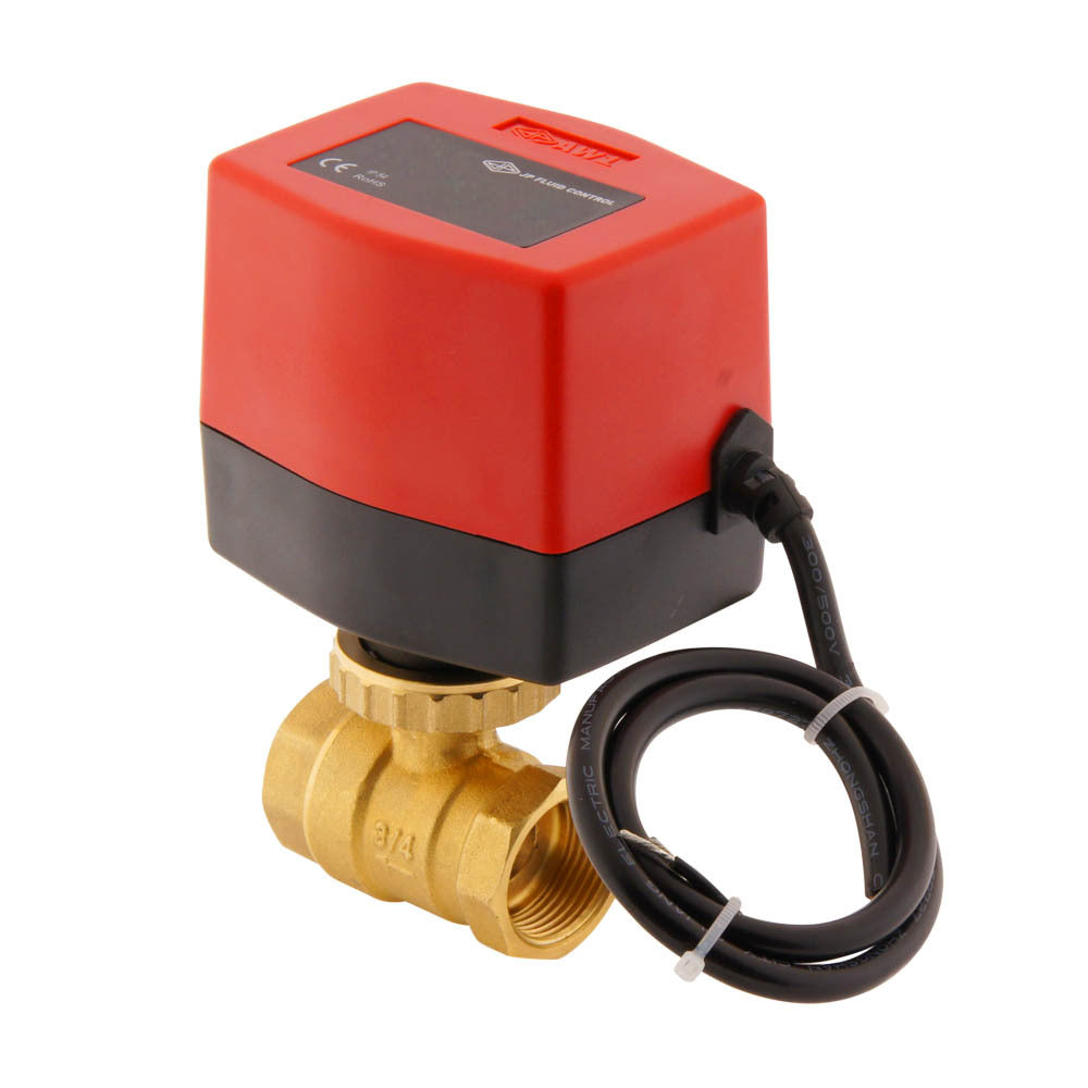 Válvula de bola electrica BW2 3/4'' 2 vías 230V AC 3 puntos
