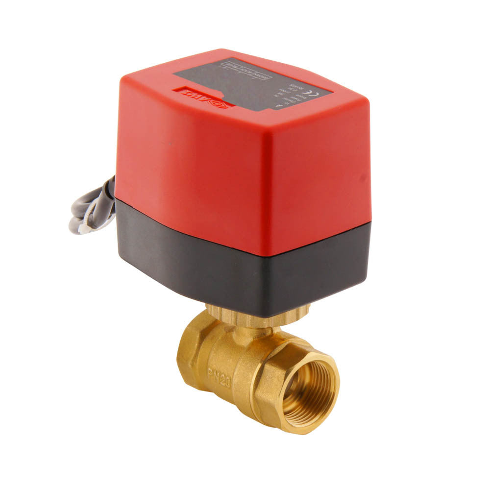 Válvula de bola electrica BW2 3/4'' 2 vías 12V DC rele