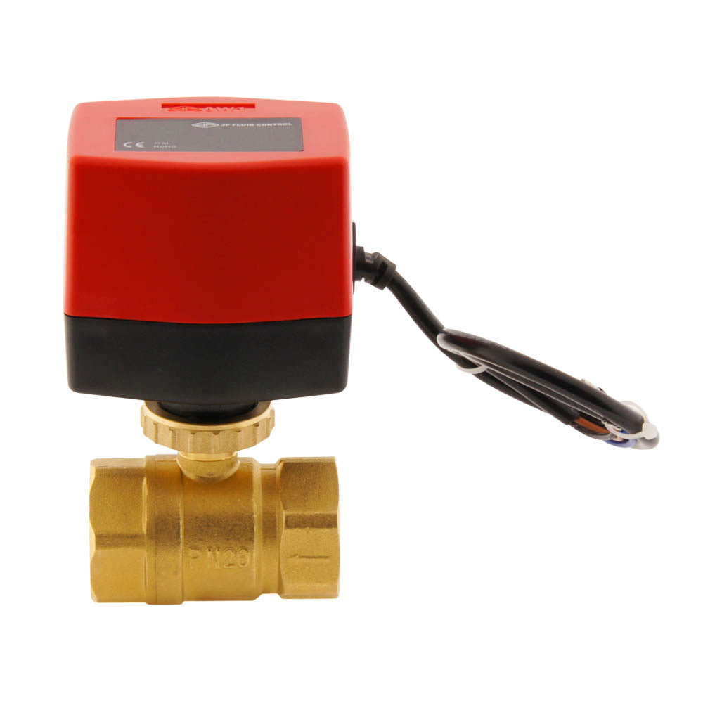 Válvula de bola electrica BW2 1'' 2 vías 12V DC rele