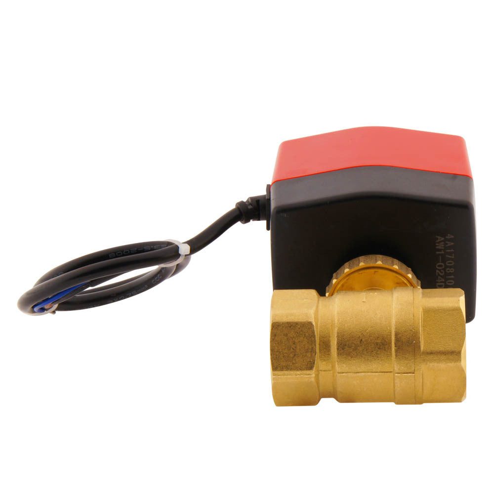 Válvula de bola electrica BW2 1'' 2 vías 24V AC 3 puntos