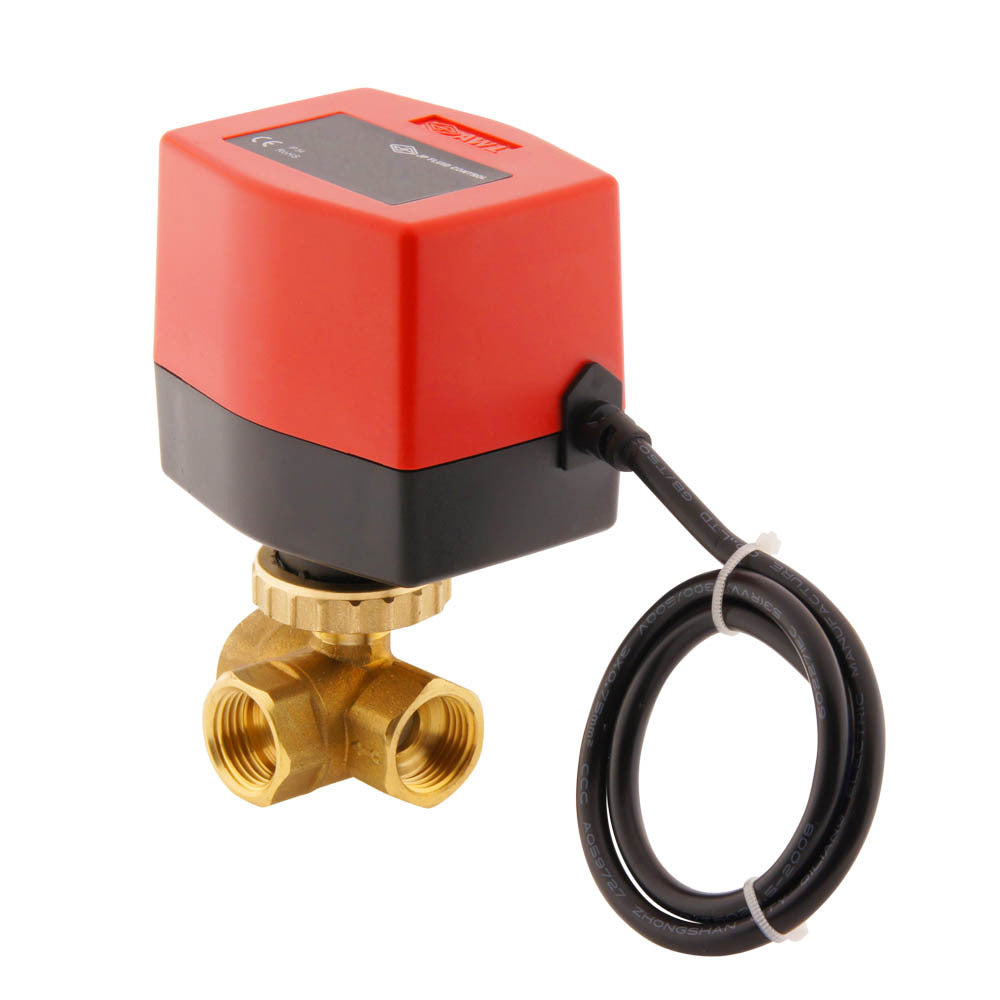 Válvula de bola electrica BW3 1/2'' Rele de 3 vías 120V AC