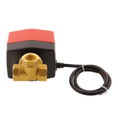 Válvula de bola electrica BW3 1/2'' 3 vías 12V DC 3 puntos