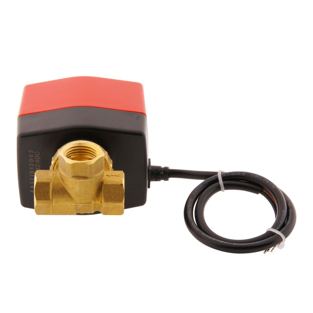 Válvula de bola electrica BW3 1/2'' 3 vías 230V AC 3 puntos