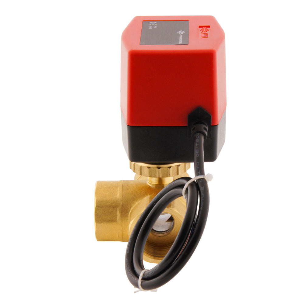 Válvula de bola electrica BW3 1'' 3 vías 120V AC 3 puntos