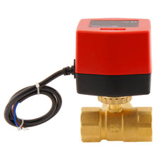 Válvula de bola electrica BW3 1'' 3 vías 12V DC 3 puntos