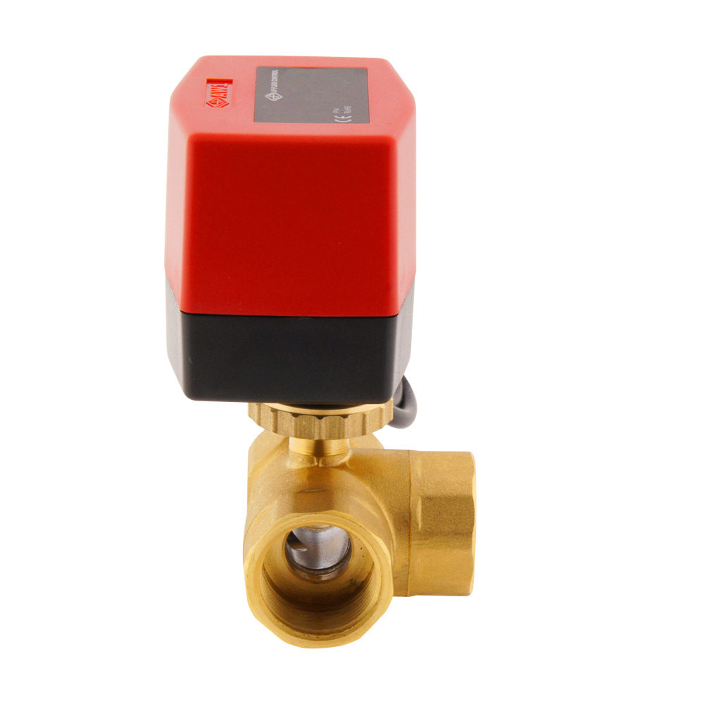 Válvula de bola electrica BW3 1'' 3 vías 120V AC 3 puntos