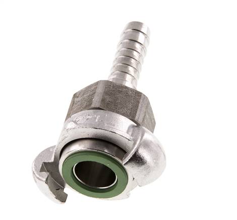 Acero inoxidable DN 10 DIN 3238 Acoplamiento de garras giratorias 13 mm (1/2'') Lengüeta de manguera