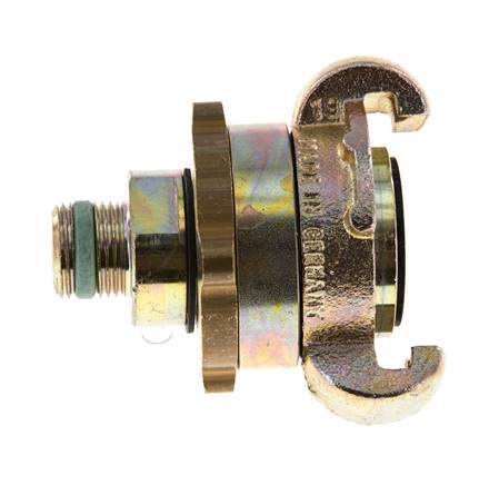 Hierro fundido DN 10 DIN 3238 Acoplamiento de garras giratorias G 3/8'' Macho