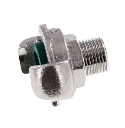 Acero inoxidable DN 14 DIN 3489 Acoplamiento de garras giratorias G 1/2'' Macho