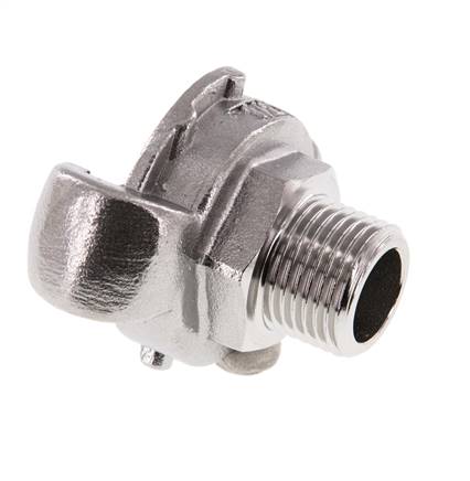 Acero inoxidable DN 14 DIN 3489 Acoplamiento de garras giratorias G 1/2'' Macho
