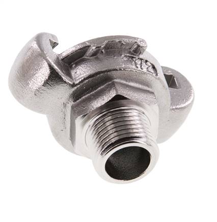 Acero inoxidable DN 14 DIN 3489 Acoplamiento de garras giratorias G 1/2'' Macho