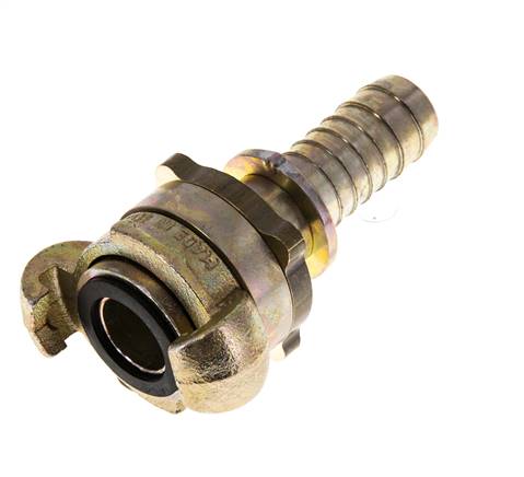 Acoplamiento de garras giratorias de hierro fundido DN 15 DIN 3238 Cuello de lengüeta de manguera de 19 mm (3/4'')