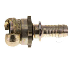 Acoplamiento de garras giratorias de hierro fundido DN 15 DIN 3238 Cuello de lengüeta de manguera de 19 mm (3/4'')
