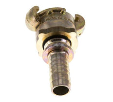 Acoplamiento de garras giratorias de hierro fundido DN 15 DIN 3238 Cuello de lengüeta de manguera de 19 mm (3/4'')