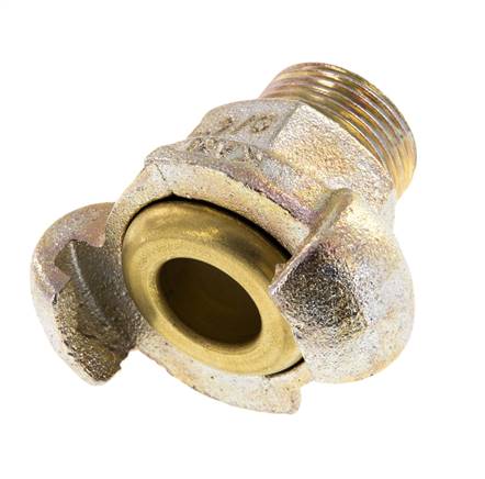 Hierro fundido DN 17 DIN 3489 Acoplamiento de garras giratorias G 3/4'' Macho