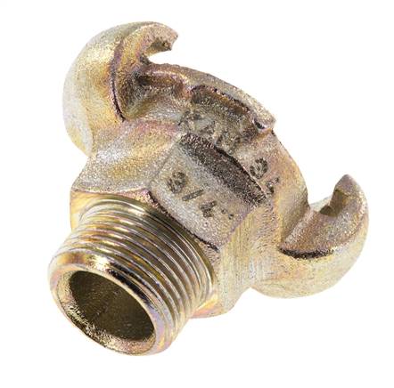 Hierro fundido DN 17 DIN 3489 Acoplamiento de garras giratorias G 3/4'' Macho