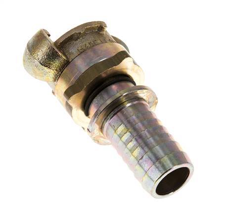 Acoplamiento de garras giratorias de hierro fundido DN 18 DIN 3238 Cuello de lengüeta de manguera de 25 mm (1'')