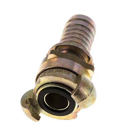Acoplamiento de garras giratorias de hierro fundido DN 18 DIN 3238 Cuello de lengüeta de manguera de 25 mm (1'')