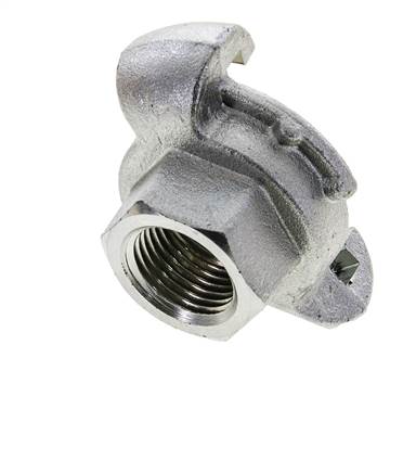 Hierro fundido DN 19 DIN 3489 Acoplamiento de garras giratorias Rp 1/2'' hembra