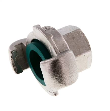 Acero inoxidable DN 19 DIN 3489 Acoplamiento de garras giratorias Rp 1/2'' hembra