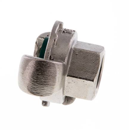 Acero inoxidable DN 19 DIN 3489 Acoplamiento de garras giratorias Rp 1/2'' hembra