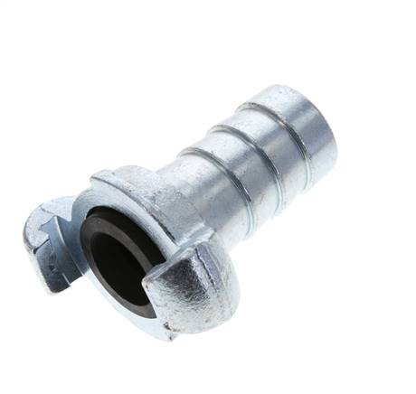 Hierro fundido DN 19 DIN 3489 Acoplamiento de garras giratorias Barra de manguera de 25 mm (1'')