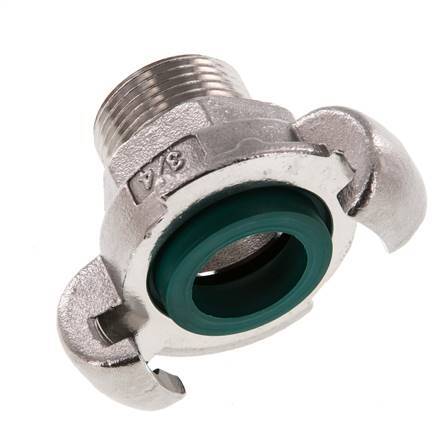 Acero inoxidable DN 19 DIN 3489 Acoplamiento de garras giratorias G 3/4'' Macho