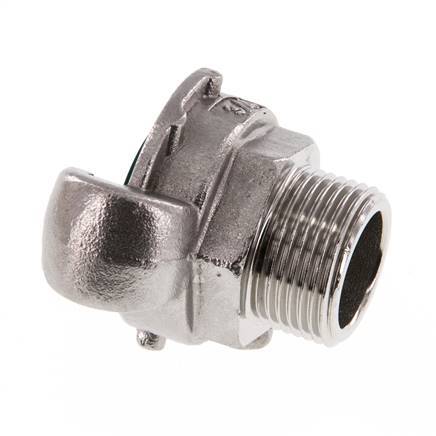 Acero inoxidable DN 19 DIN 3489 Acoplamiento de garras giratorias G 3/4'' Macho