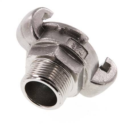 Acero inoxidable DN 19 DIN 3489 Acoplamiento de garras giratorias G 3/4'' Macho
