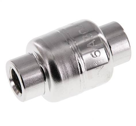 Válvula de retención G1/4'' de acero inoxidable 304 FKM (muelle ligero) 0,03-16bar - CLIS3E