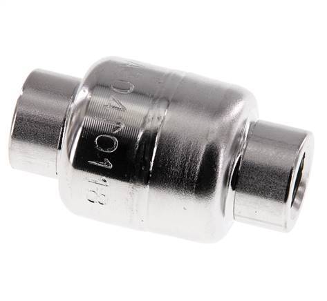 Válvula de retención G1/4'' de acero inoxidable 304 FKM (muelle ligero) 0,03-16bar - CLIS3E