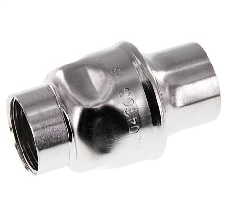 Válvula de retención G1'' de acero inoxidable 304 FKM (muelle ligero) 0,03-16bar - CLIS3E