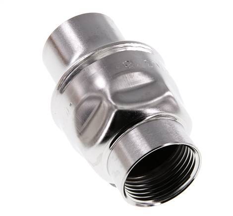 Válvula de retención G1'' de acero inoxidable 304 FKM (muelle ligero) 0,03-16bar - CLIS3E