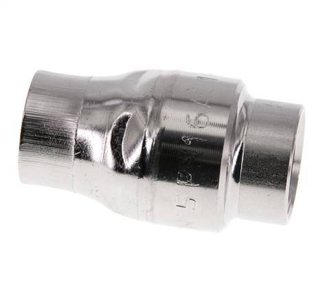 Válvula de retención G1/2'' Acero inoxidable 316 FKM (muelle ligero) 0,03-16bar - CLIS4E